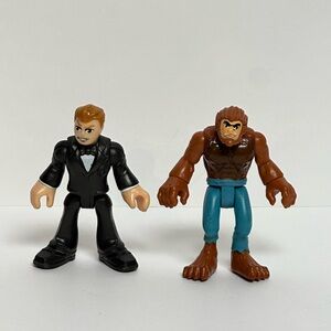 Imaginext Blind Bag Series Lot 2 SPY Figure Secret Agent WOLFMAN Mini Figure